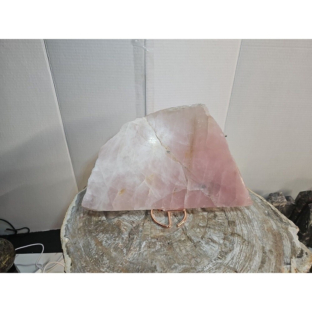5.72LB Natural Rose Quartz Crystal Pink Crystal Stone slices Healing - Picture 6 of 12